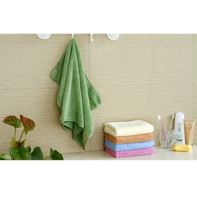 Long fiber and short fiber towel