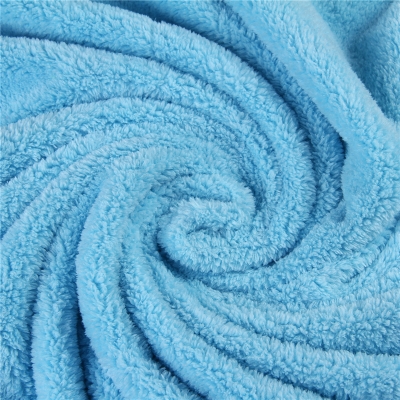 Coral velvet bath towel